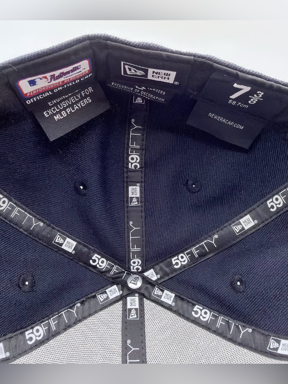 New Era 59FIFTY Fitted Cap - Navy 7 3/8 - Picture 2 of 6